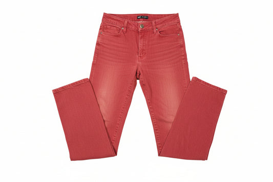 Lee Relaxed Fit Straight Leg Women's size 8 Dark Red Burgundy Denim Jeans
