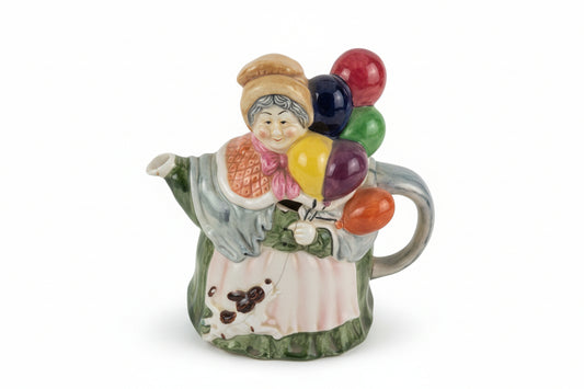 Vintage San Francisco Studio Pottery Balloon Seller Teapot