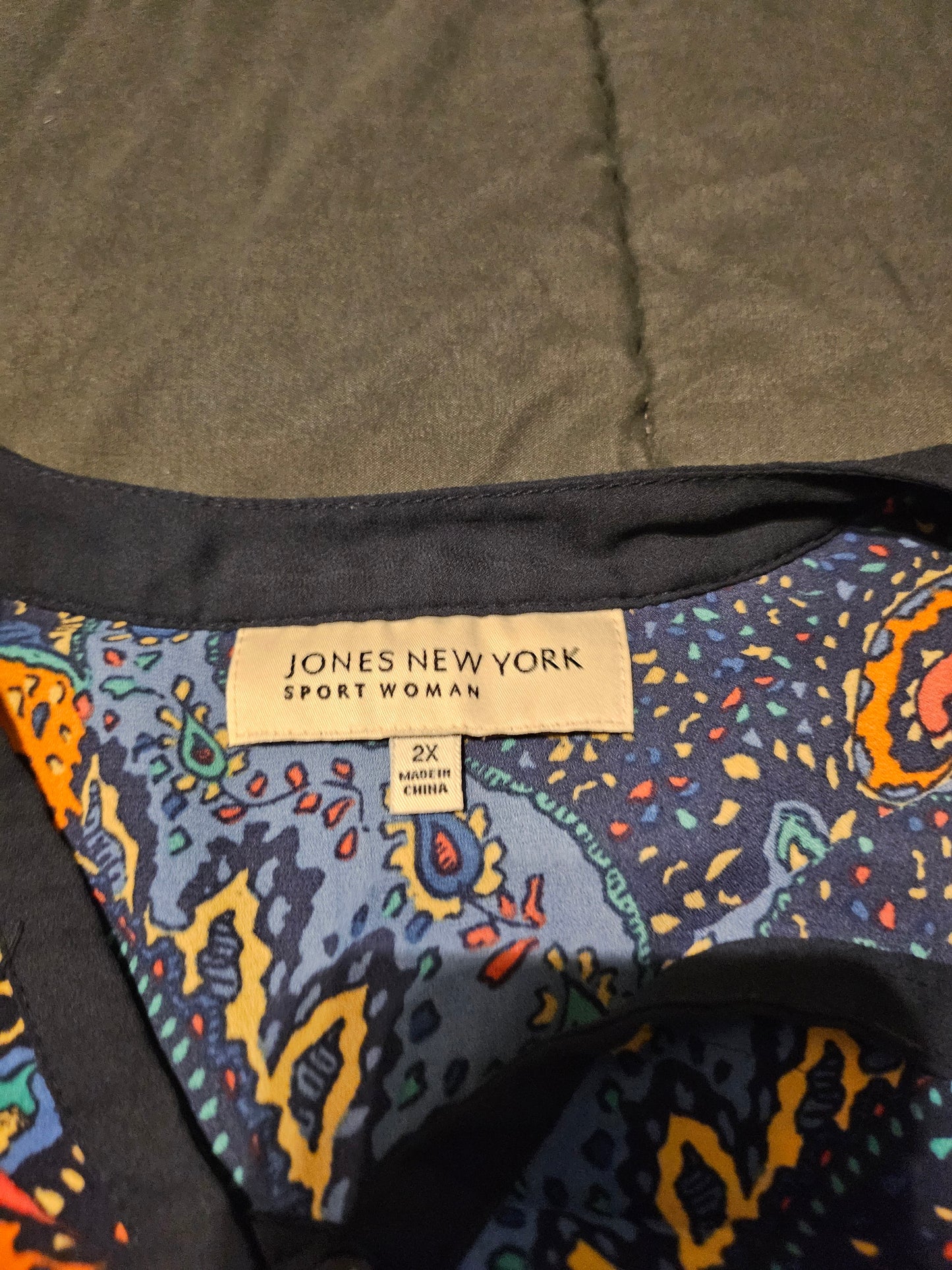 Jones New York Blouse 2X Long Sleeve
